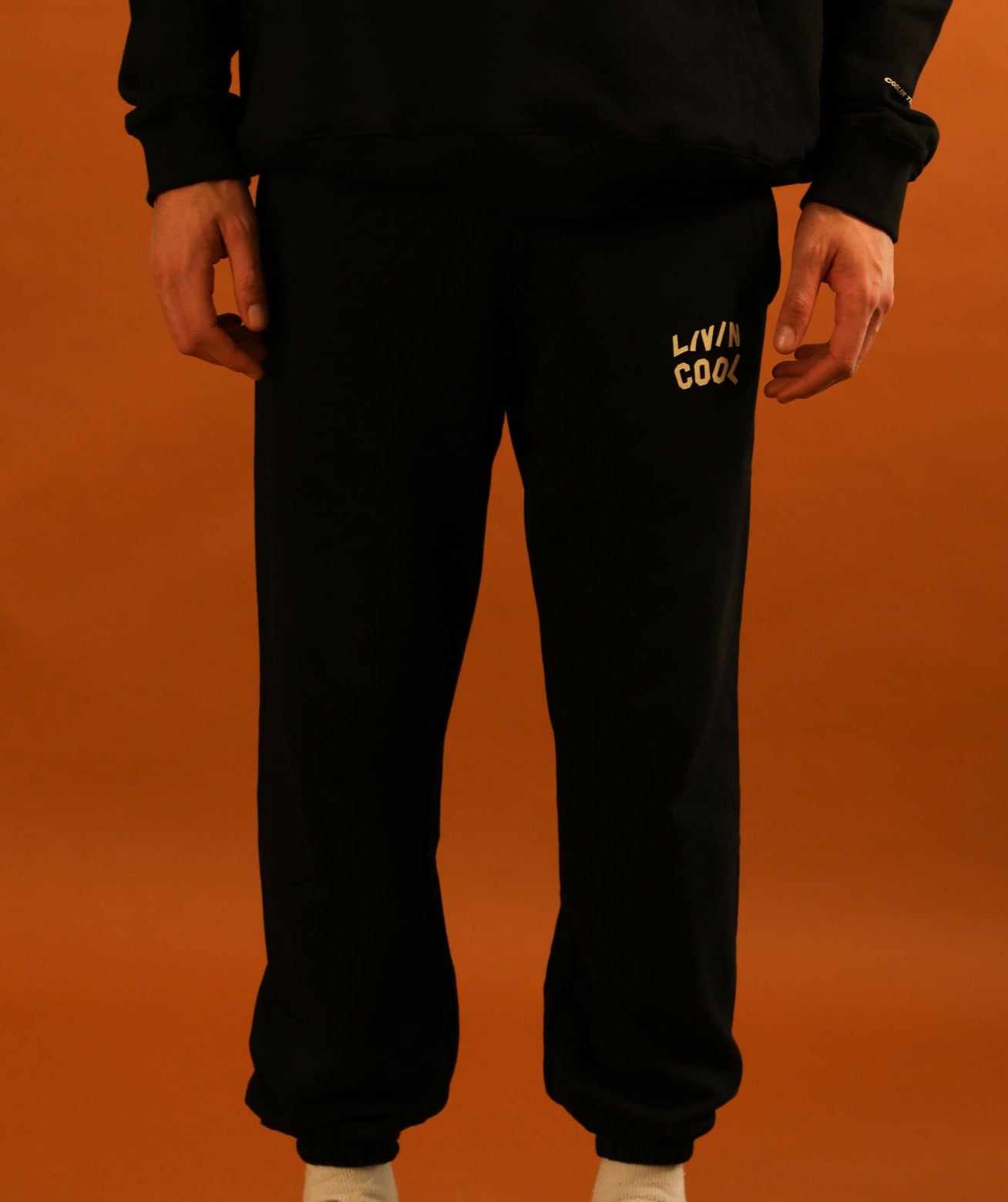 WAVY LOGO PANTS BLACK