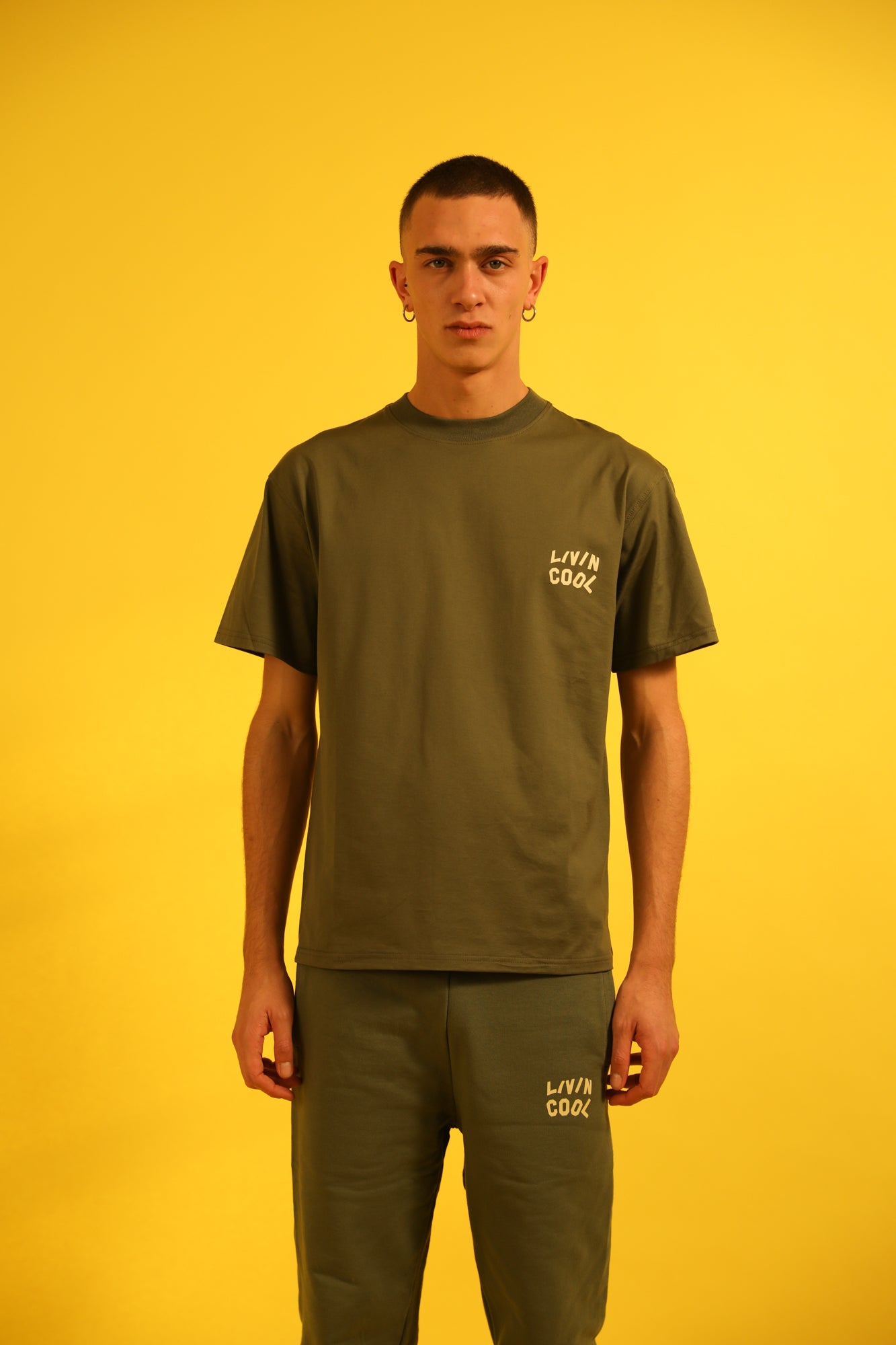 WAVY LOGO T-SHIRT MILITARY GREEN