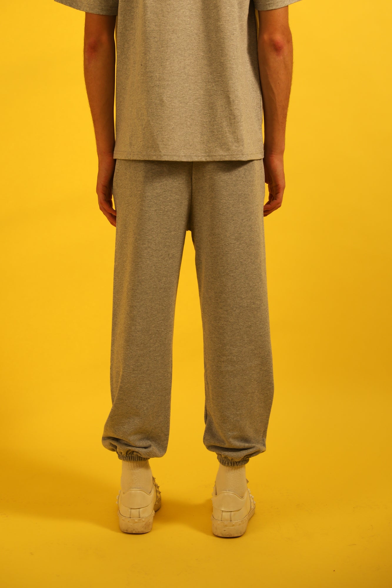 WAVY LOGO PANTS HEATHER GREY