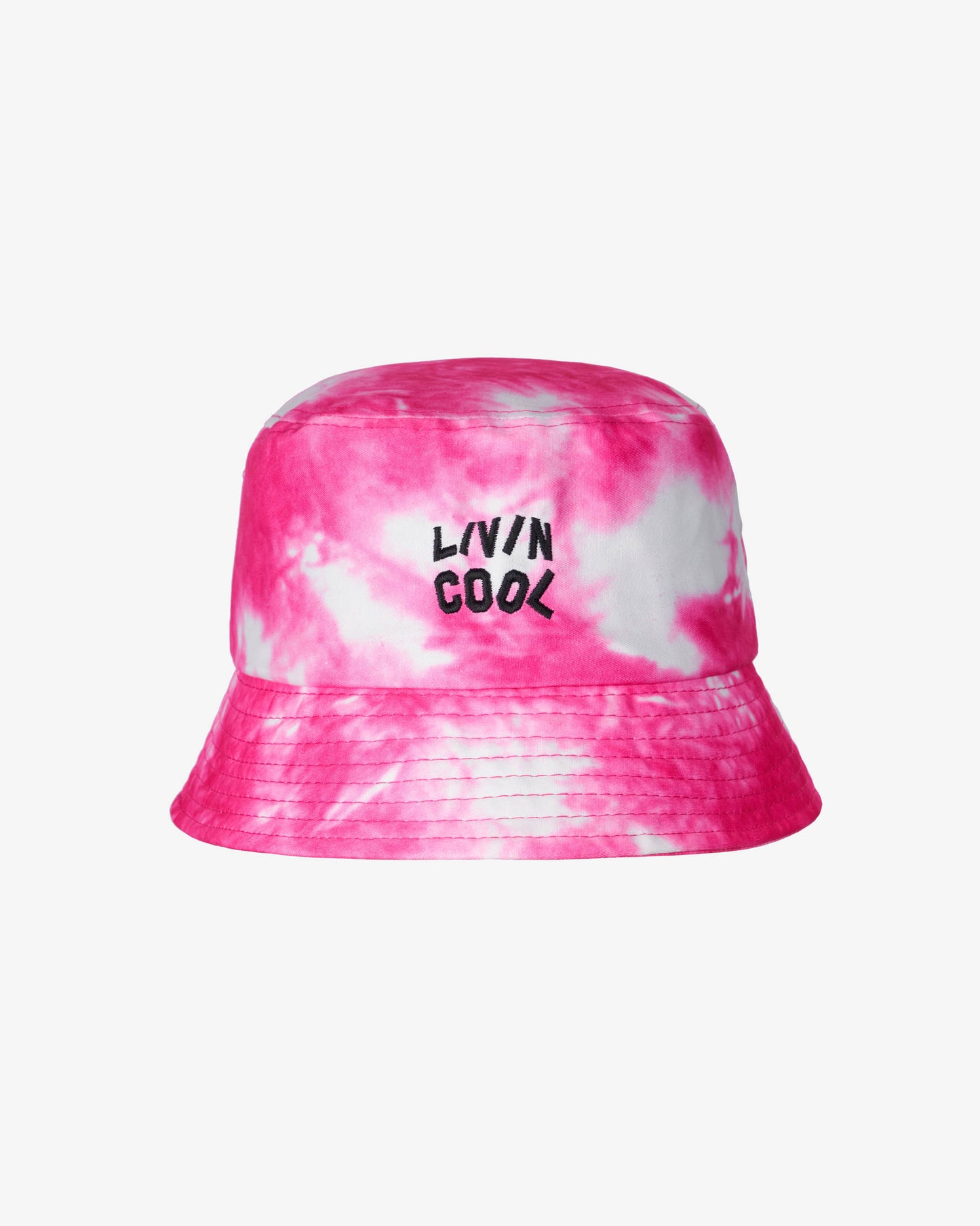 WAVY BUCKET HAT PINK TIE DYE