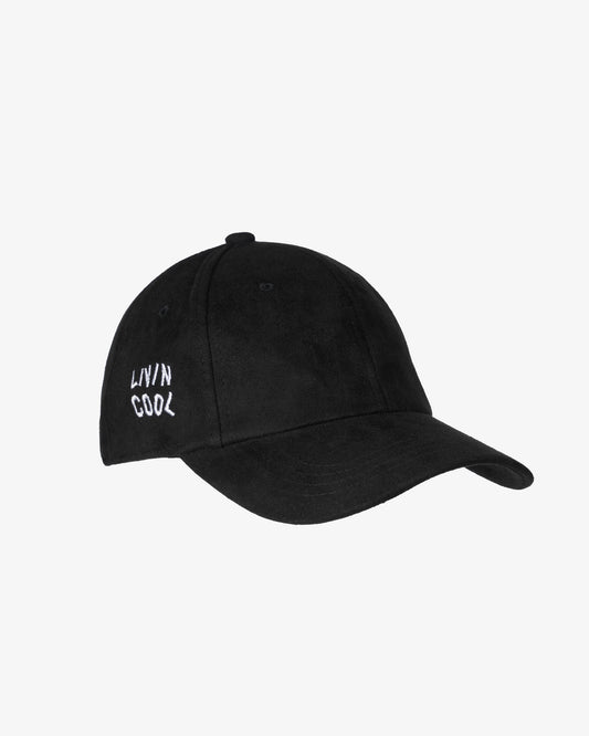 SIDE WAVY CAP BLACK SUEDE