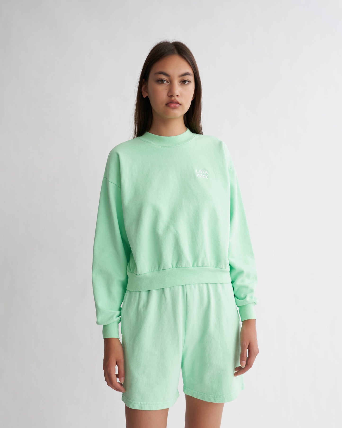 ESSENTIAL WOMEN'S CREWNECK SWEATSHIRT MINT