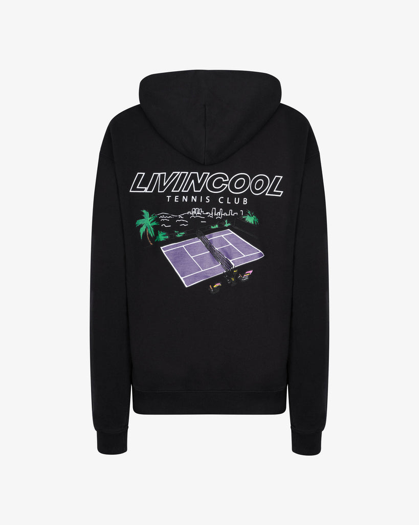 TENNIS CLUB HOODIE BLACK – LIVINCOOL