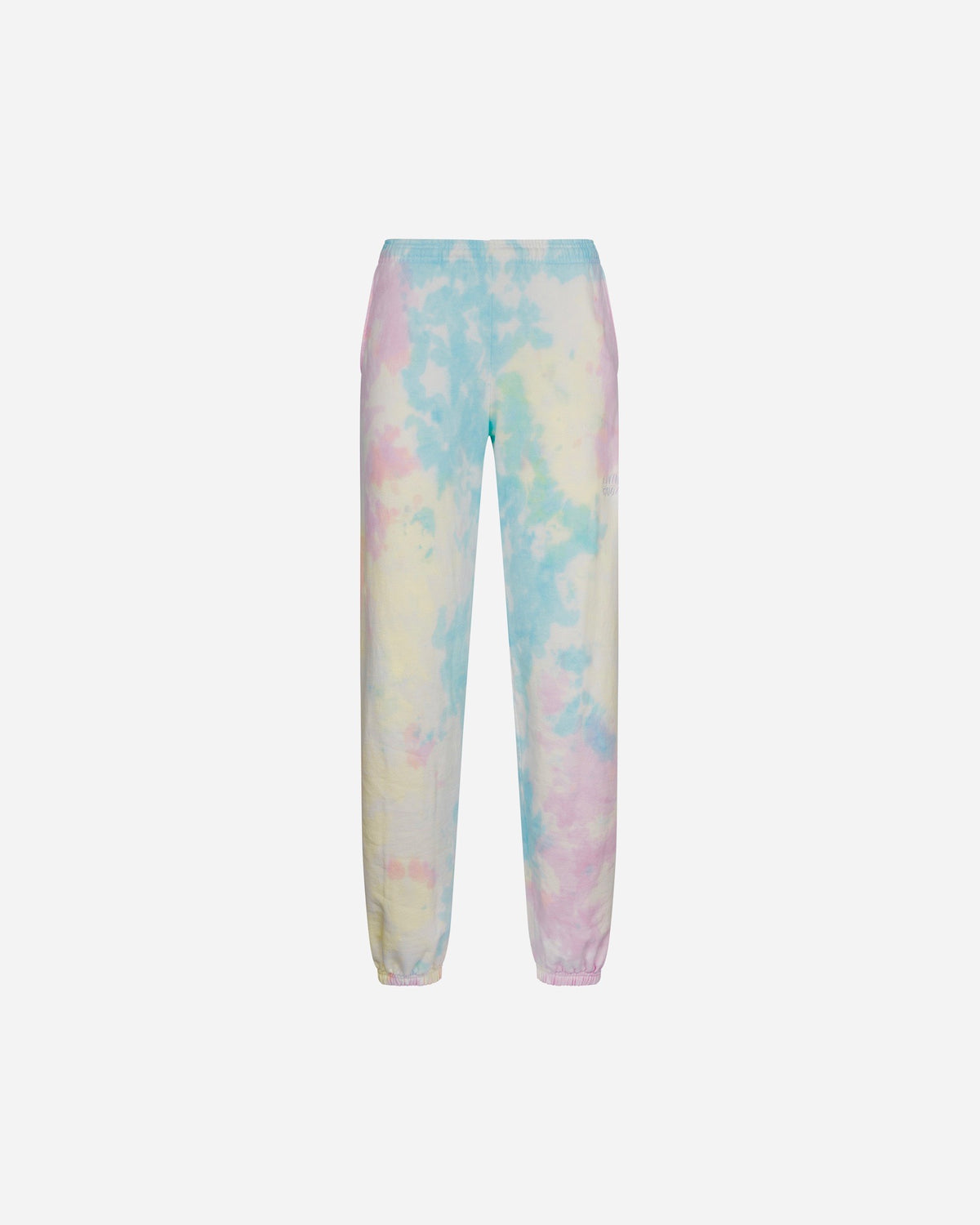 WAVY EMBROIDERED SWEATPANTS PASTEL TIE DYE – LIVINCOOL