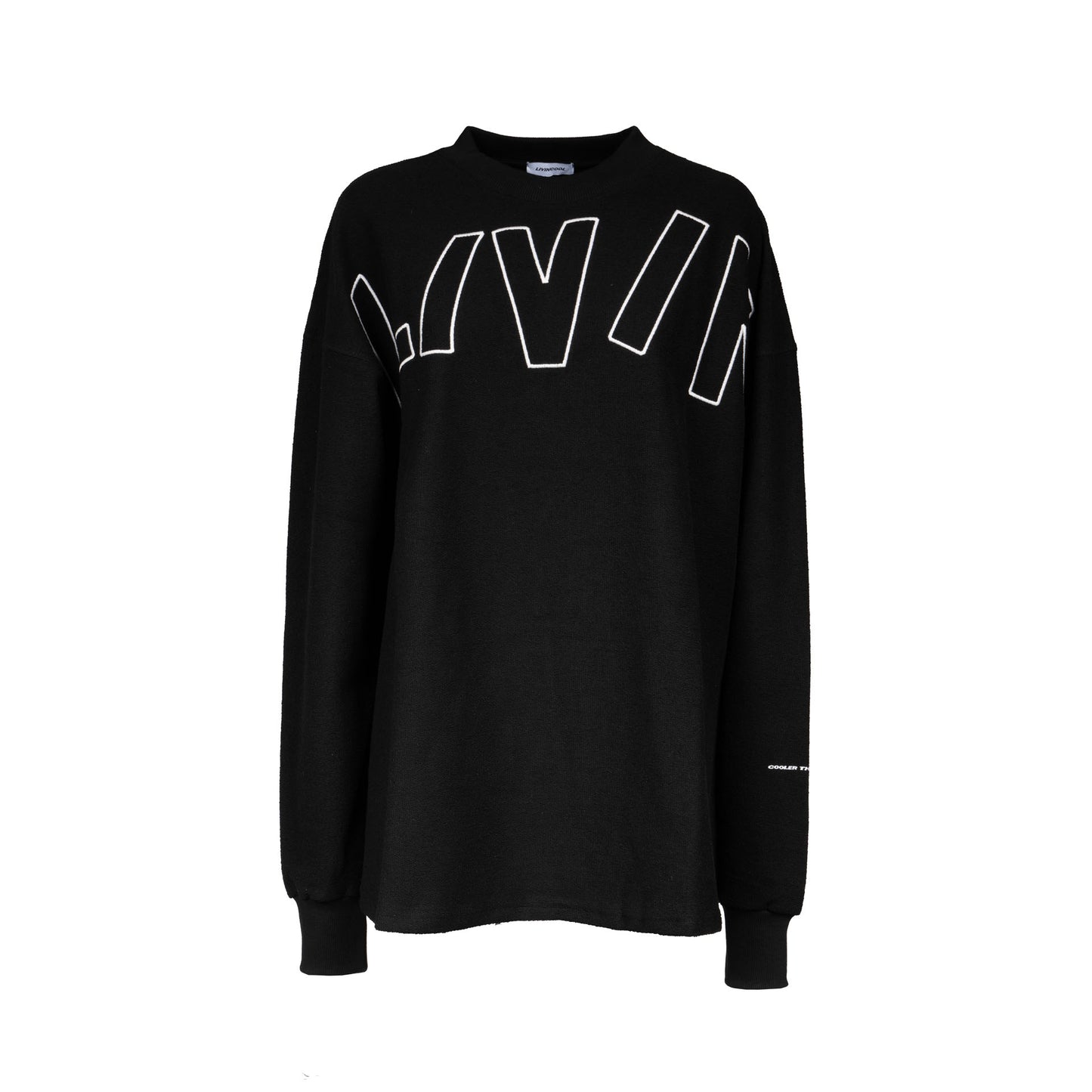 BIG WAVY LOGO SWEATSHIRT BLACK