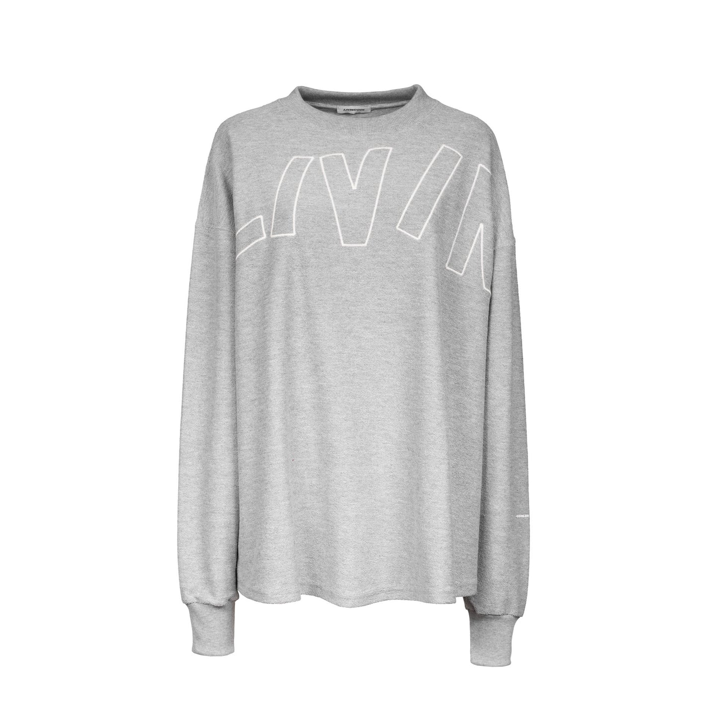 BIG WAVY LOGO SWEATSHIRT GREY