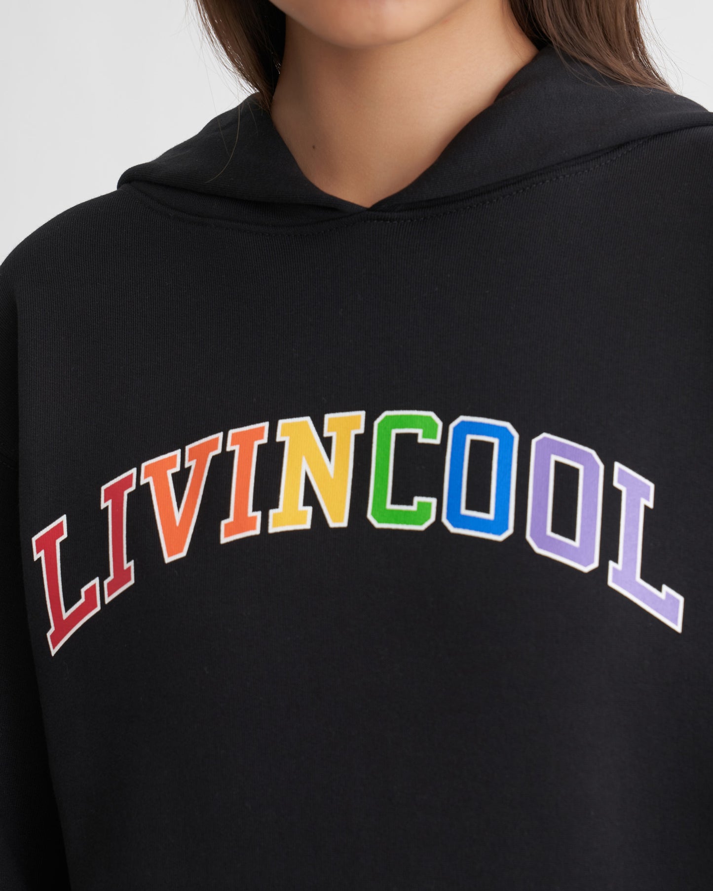 RAINBOW RAILROAD HOODIE BLACK