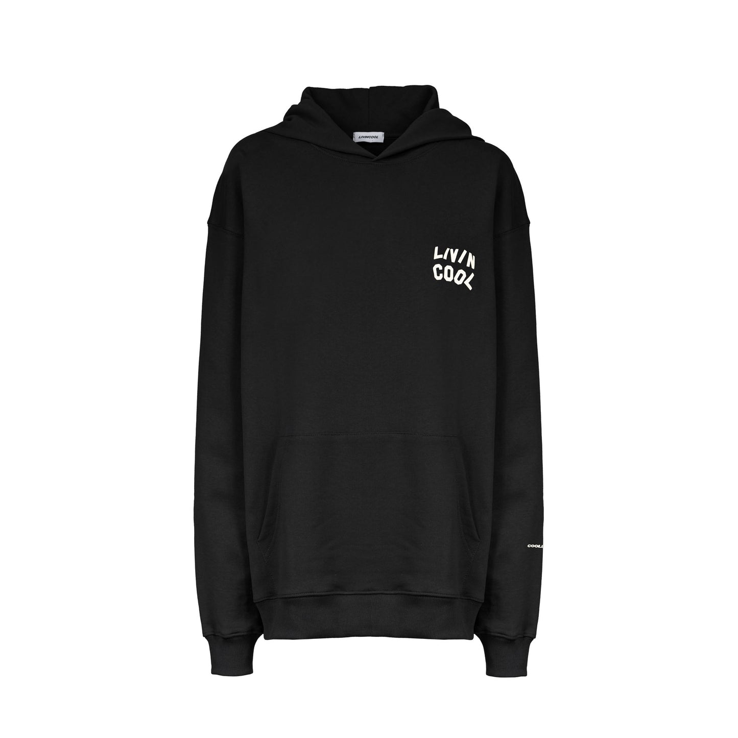 WAVY LOGO HOODIE BLACK