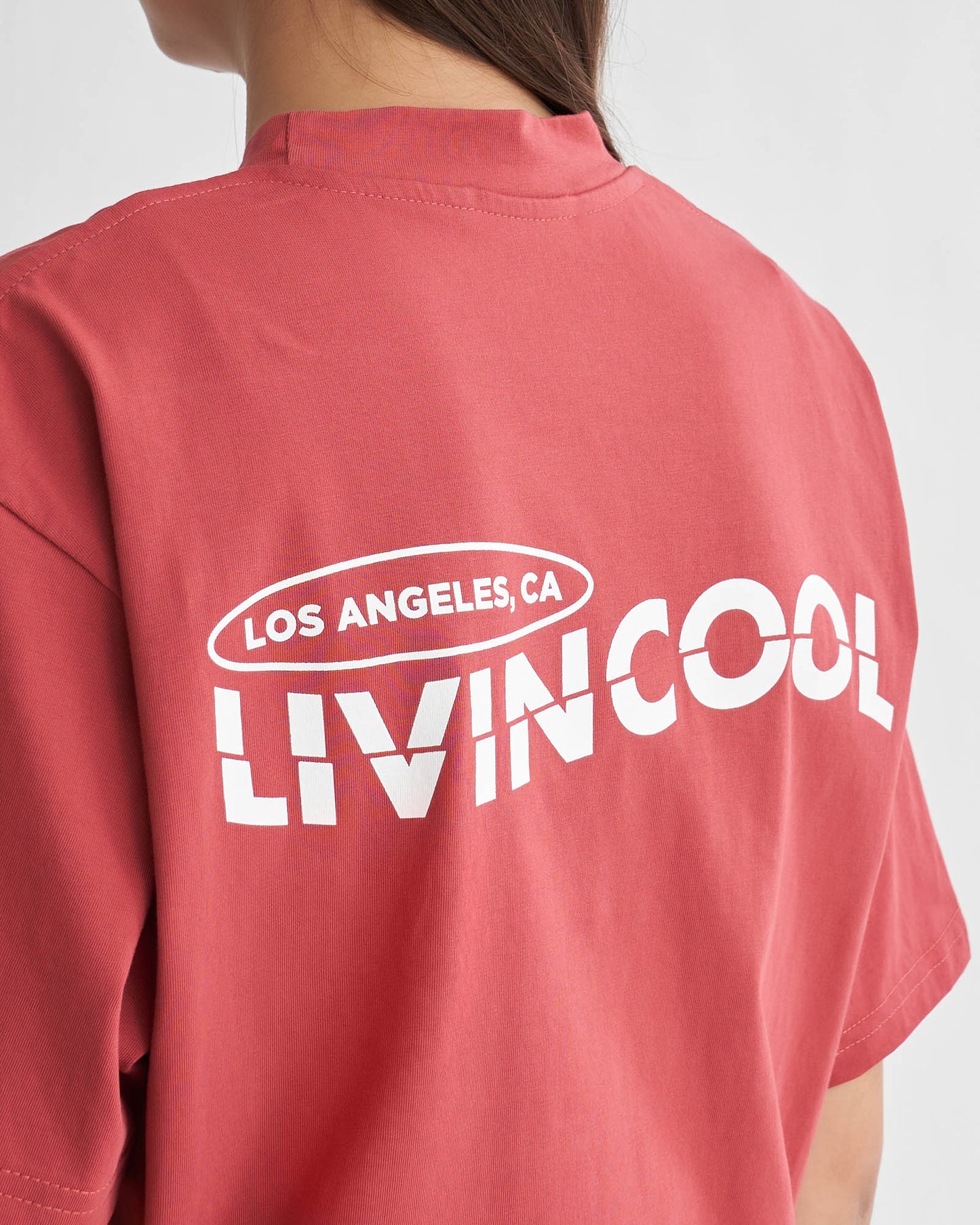 LOS ANGELES T-SHIRT BURGUNDY