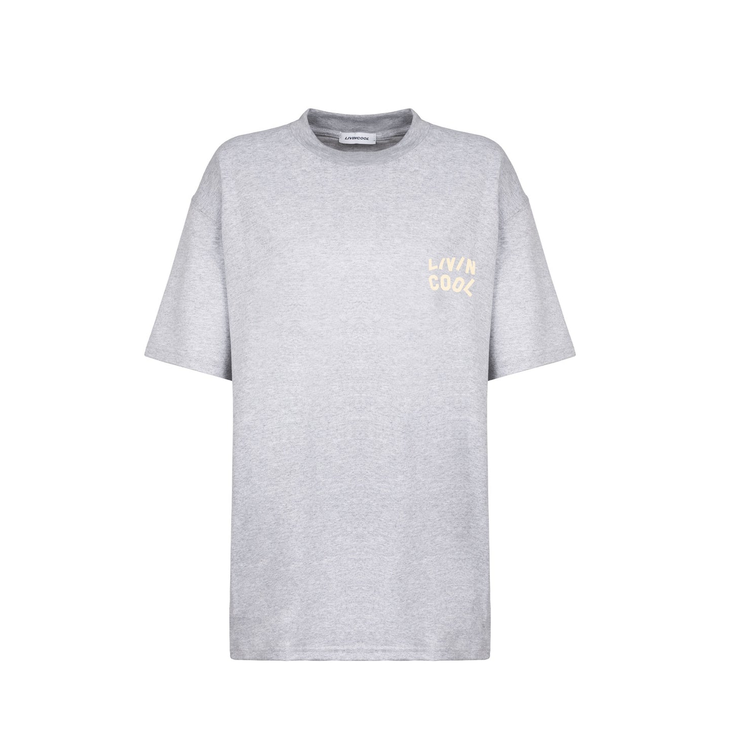 WAVY LOGO T-SHIRT HEATHER GREY