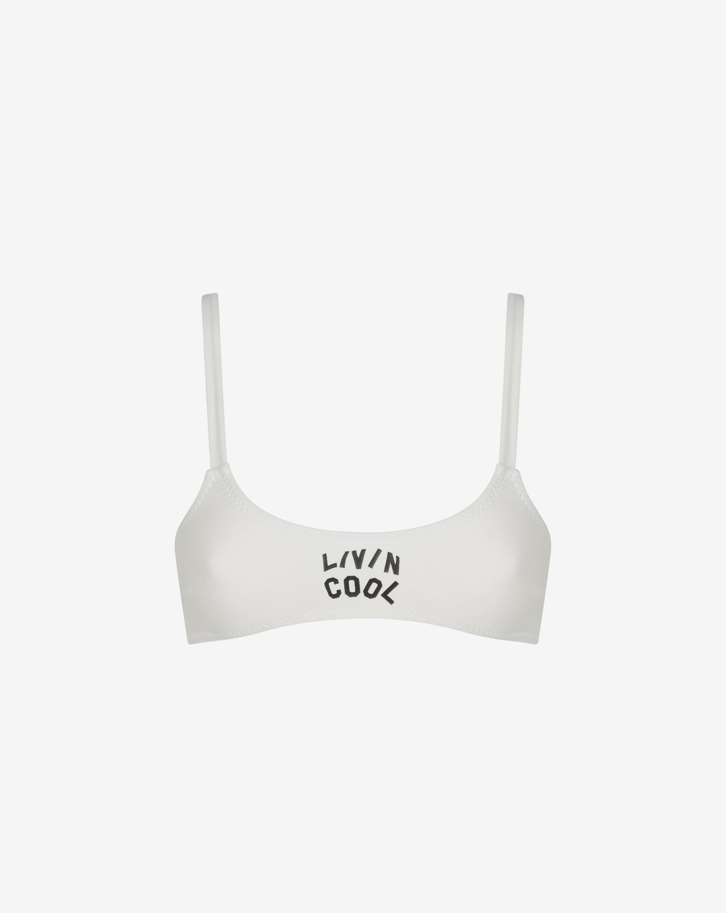 WAVY BIKINI TOP AVORIO