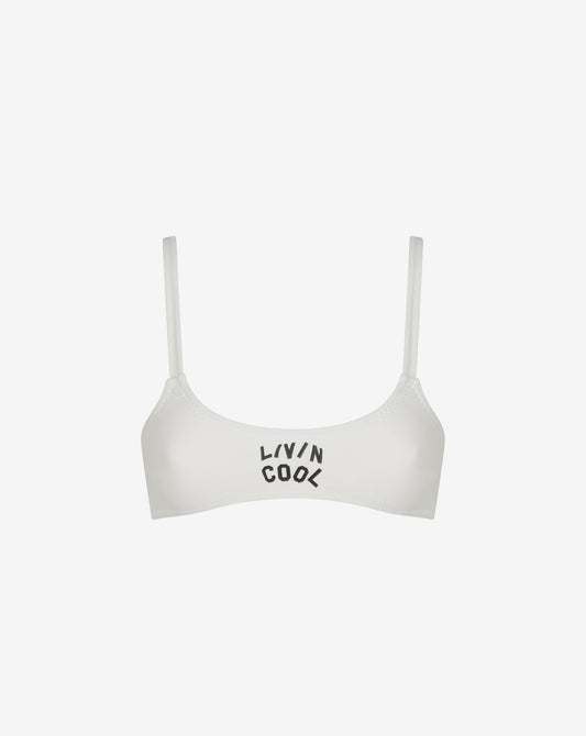 WAVY BIKINI TOP AVORIO