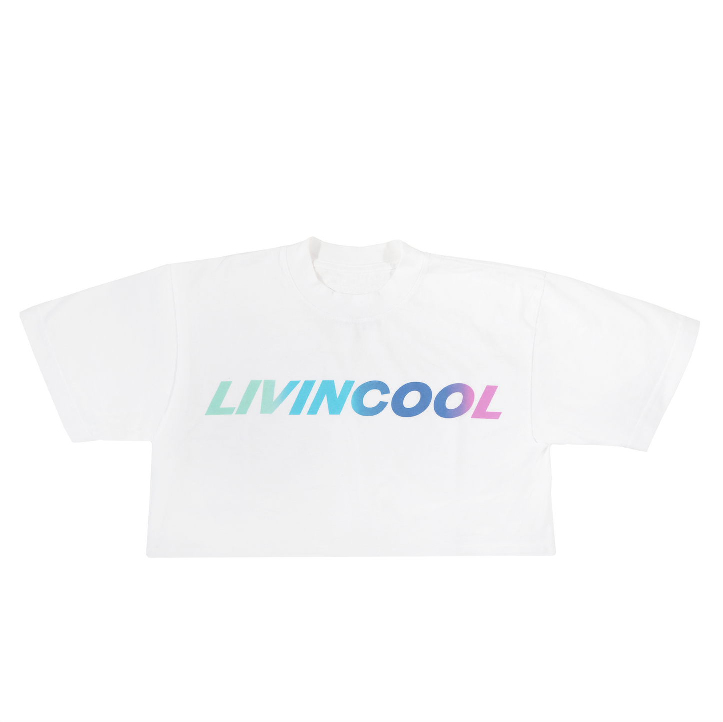 SLICK GRADIENT CROP TEE