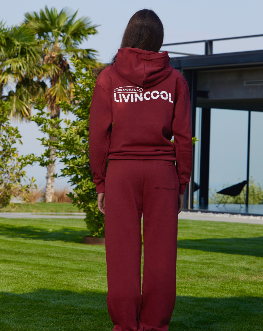 LOS ANGELES SWEATPANTS BURGUNDY