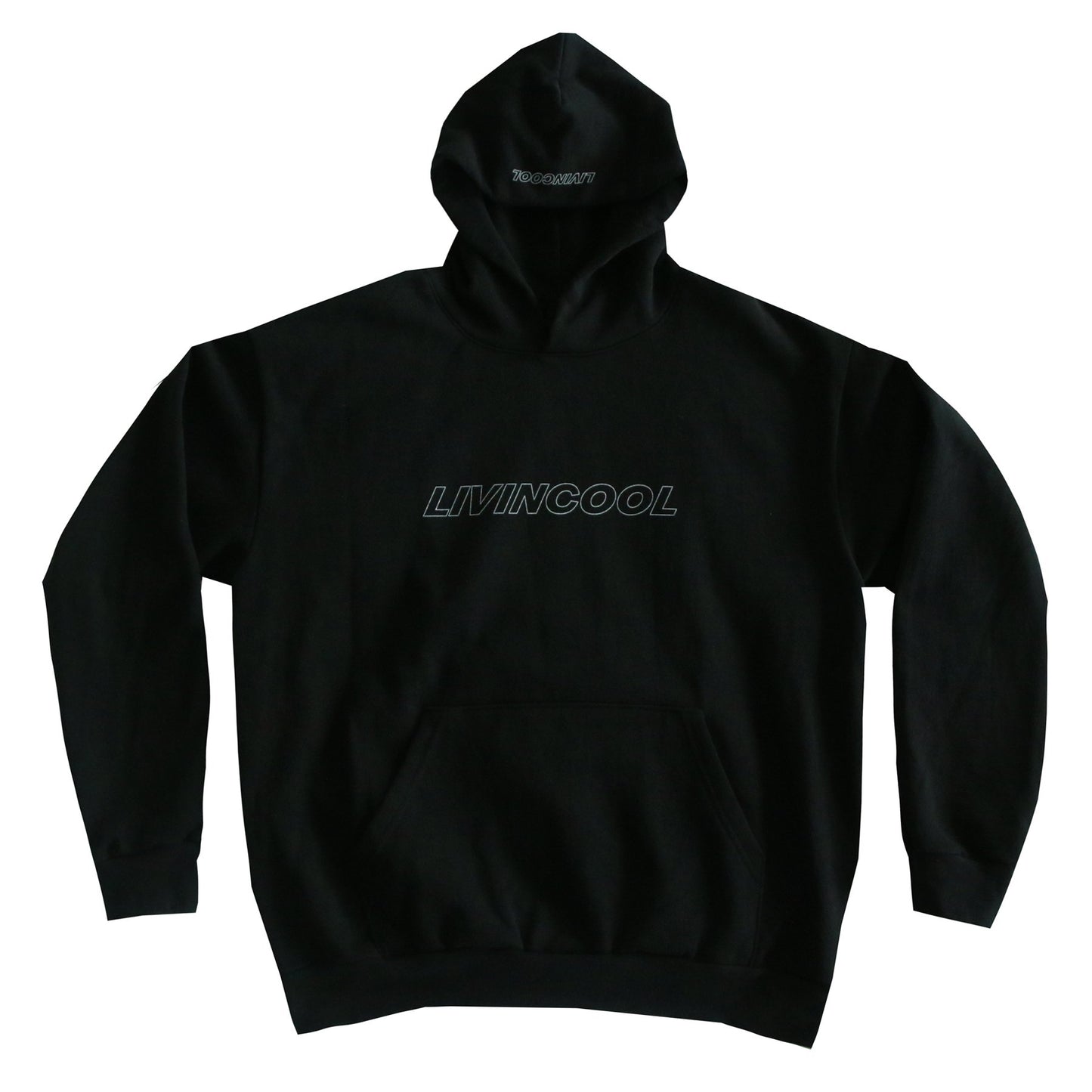 SLICK OUTLINE HOODIE BLACK