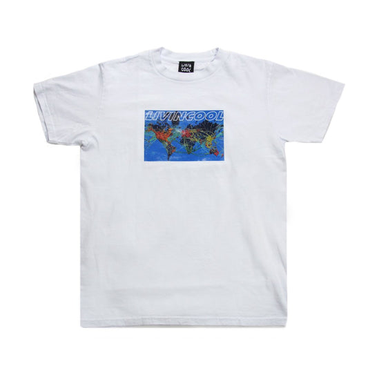 FLIGHT MAP TEE WHITE