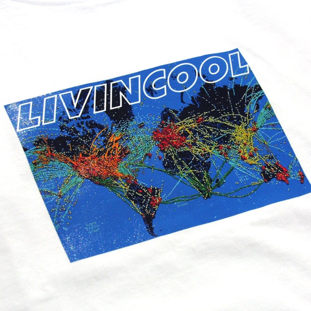 FLIGHT MAP TEE WHITE